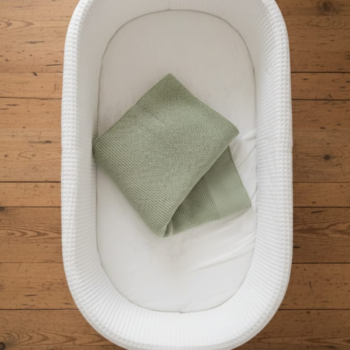 Sage Green Baby knit blanket