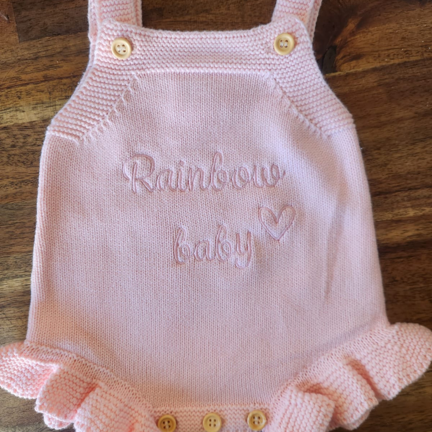 Baby girl knit romper - Pink