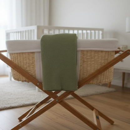 Sage Green Baby knit blanket